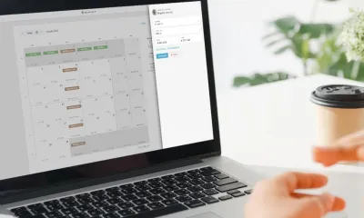 Laptop met afbeelding van Protime software 