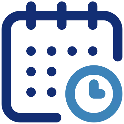 Protime icon calendar clock