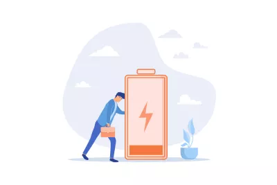 batterijen leeg door stress