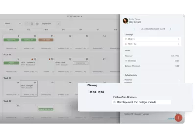 myProtime planning messages