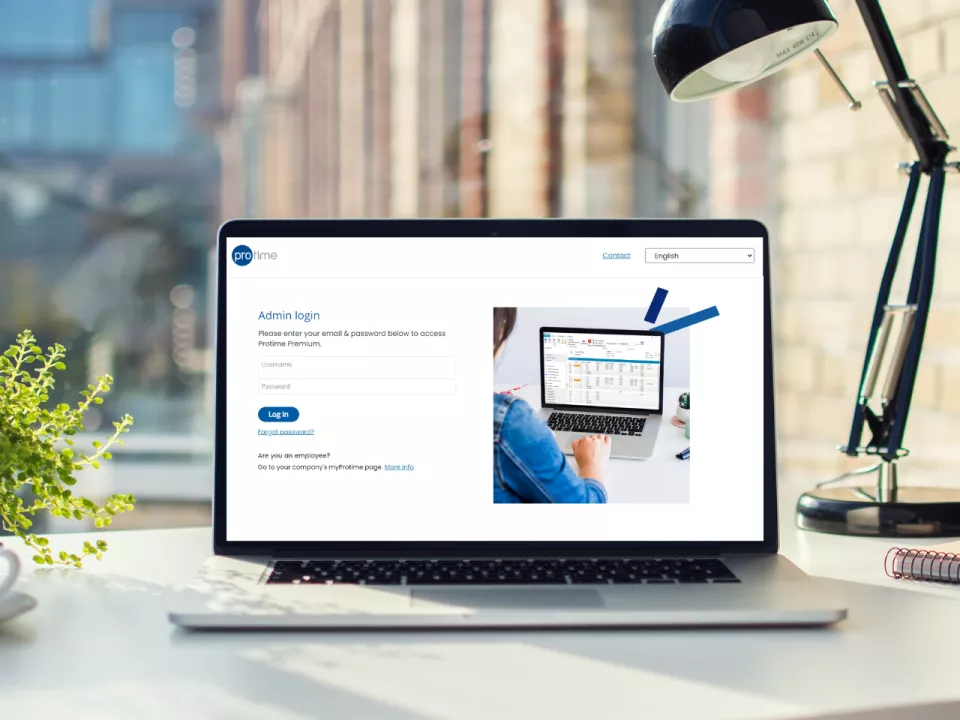 Premium login portal hero EN